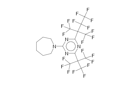 2-(Hexahydroazepin-1-yl)-4-[2,2,3,3,3-pentafluoro-1,1-bis(trifluoromethyl)propyl]-6-[2,2,2-trifluoro-1,1-bis(trifluoromethyl)ethyl]-1,3,5-triazine