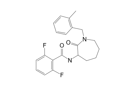 2,6-Difluoro-N-[1-(2-methylbenzyl)-2-oxoazepan-3-yl]benzamide