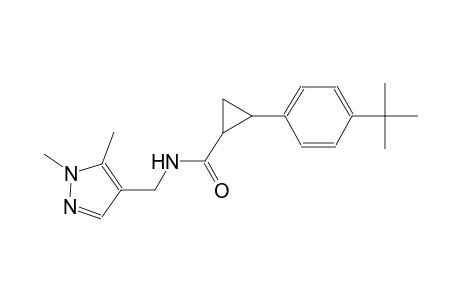 2-(4-tert-butylphenyl)-N-[(1,5-dimethyl-1H-pyrazol-4-yl)methyl]cyclopropanecarboxamide