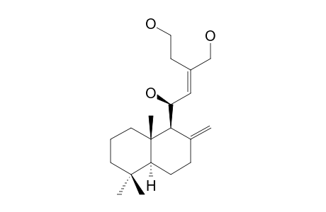 (E,1S)-1-[(1S,4aS,8aS)-5,5,8a-trimethyl-2-methylene-decalin-1-yl]-3-methylol-pent-2-ene-1,5-diol