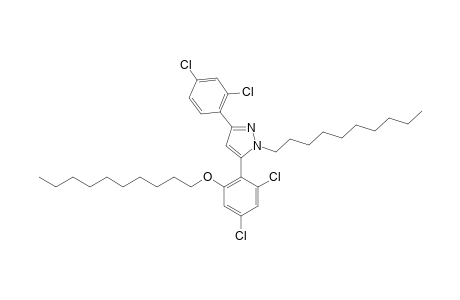 5-(4,6-CHLORO-2-DECYLOXYPHENYL)-1-DECYL-3-(2,4-DICHLOROPHENYL)-PYRAZOLE