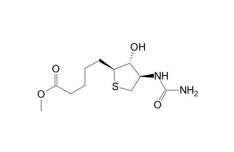 trans-2-(4'-methoxycarbonylbutyl)-3-hydroxy-4-trans-ureidotetrahydrothiophene