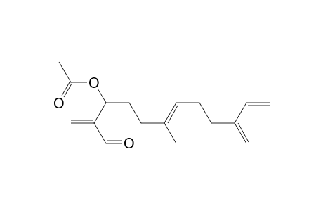 6,11-Dodecadienal, 3-(acetyloxy)-6-methyl-2,10-bis(methylene)-, (E)-