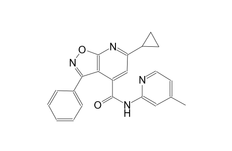 isoxazolo[5,4-b]pyridine-4-carboxamide, 6-cyclopropyl-N-(4-methyl-2-pyridinyl)-3-phenyl-