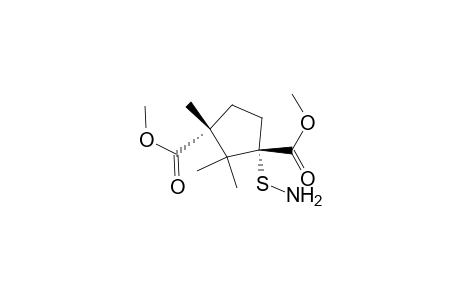 Dimethyl (1S,3R)-1-aminosulfanyl-2,2,3-trimethylcyclopentane-1,3-dicarboxylate