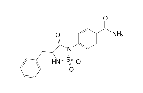 4-[4'-(Phenylmethyl)-1',1',3'-trioxo-1-.lambda( 6).,2,5-thiadiazolan-2'-yl]benzene-1-carboxamide
