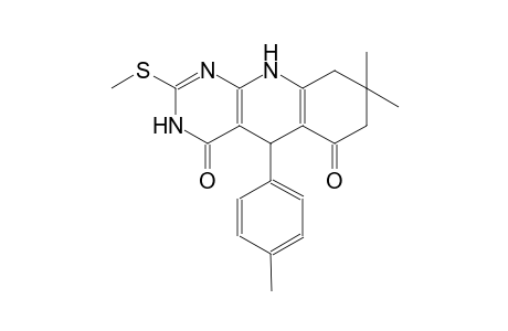 8,8-dimethyl-5-(4-methylphenyl)-2-(methylsulfanyl)-5,8,9,10-tetrahydropyrimido[4,5-b]quinoline-4,6(3H,7H)-dione