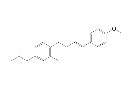 (E)-4-isobutyl-1-(4-(4-methoxyphenyl)but-3-en-1-yl)-2-methylbenzene