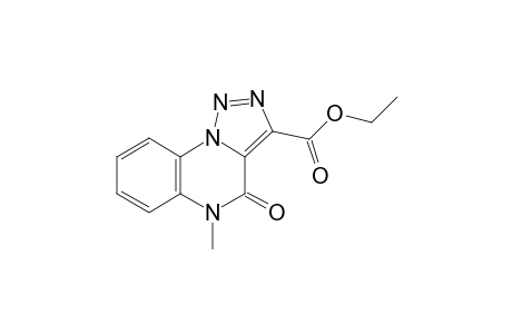 3-Ethoxycarbonyl-5-methyl-1,2,3-triazolo[1.5-a]quinoxalin-4-one