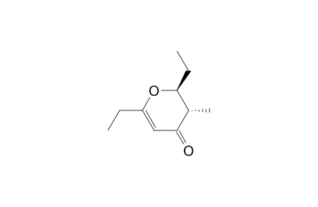 (2S,3S)-2,6-Diethyl-2,3-dihydro-3-methyl-4H-pyran-4-one