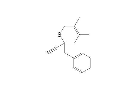 6-Benzyl-6-ethynyl-3,4-dimethyl-2,5-dihydrothiopyran