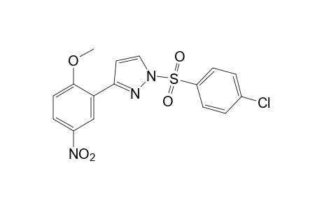 1-[(p-chlorophenyl)sulfonyl]-3-(2-methoxy-5-nitrophenyl)pyrazole