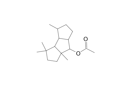 1H-Cyclopenta[a]pentalen-7-ol, decahydro-3,3,4,7a-tetramethyl-, acetate