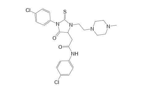 4-imidazolidineacetamide, N,1-bis(4-chlorophenyl)-3-[2-(4-methyl-1-piperazinyl)ethyl]-5-oxo-2-thioxo-