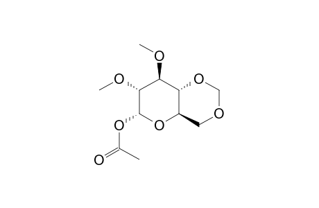 ACETYL_2,3-DI-O-METHYL-4,6-METHYLIDENE-ALPHA-D-GLUCOPYRANOSIDE;MAJOR_ANOMER
