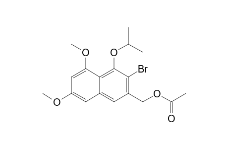 (3-bromanyl-5,7-dimethoxy-4-propan-2-yloxy-naphthalen-2-yl)methyl ethanoate