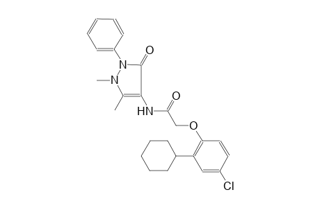 acetamide, 2-(4-chloro-2-cyclohexylphenoxy)-N-(2,3-dihydro-1,5-dimethyl-3-oxo-2-phenyl-1H-pyrazol-4-yl)-