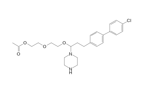 2-[2-[2-[4-(4-chlorophenyl)-phenylmethyl]-1-piperazinyl)ethoxy]ethoxy]-1-acetoxyethane