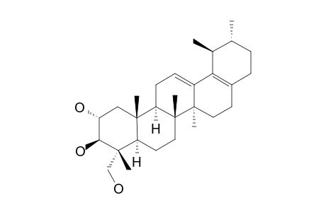 2-ALPHA,3-BETA,23-TRIHYDROXY-12,17-DIEN-28-NORURSANE