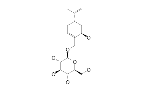 (2R,4S)-7-HYDROXY-CARVEOL-7-O-BETA-D-GLUCOPYRANOSIDE