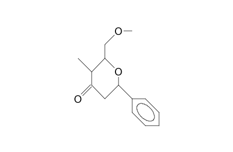 (2S*,3R*,6R*)-2-Methoxymethyl-3-methyl-6-phenyl-tetrahydro-4H-pyran-4-one