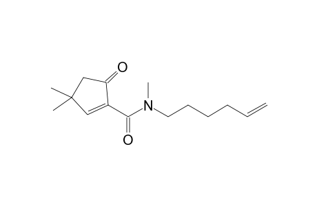 N-Methyl-N-hex-5-enyl-(3,3-dimethyl-5-oxo-1-cyclopentene)carboxamide