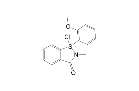 2,3-DIHYDRO-1-CHLORO-1-(2-METHOXYPHENYL)-2-METHYL-3-OXO-1,2-BENZISOTHIAZOLE