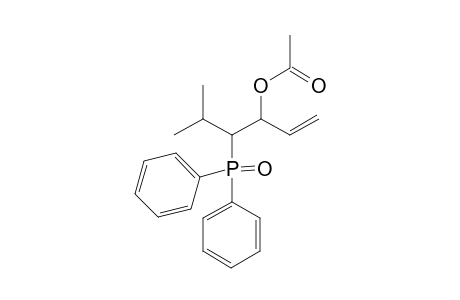 (2-diphenylphosphoryl-3-methyl-1-vinyl-butyl) acetate