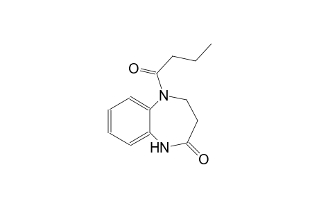 2H-1,5-benzodiazepin-2-one, 1,3,4,5-tetrahydro-5-(1-oxobutyl)-
