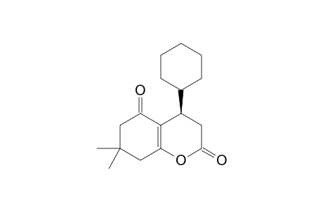 7,7-DIMETHYL-4-CYCLOHEXYL-3,4,5,6,7,8-HEXAHYDROBENZOPYRANE-2(H),5-DIONE
