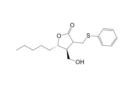 (4S,5S)-4-(hydroxymethyl)-5-pentyl-3-(phenylsulfanylmethyl)oxolan-2-one