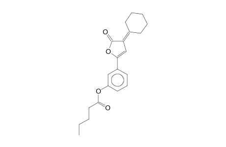 2H-Furan-2-one, 3-cyclohexylidene-5-(3-pentanoyloxyphenyl)-