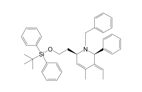 2-[(2R*,5E,6S*)-1-Benzyl-5-ethylidene-4-methyl-6-phenyl-2,6-dihydropyridine-2-yl]ethoxy-tert-butyl-diphenyl-silane