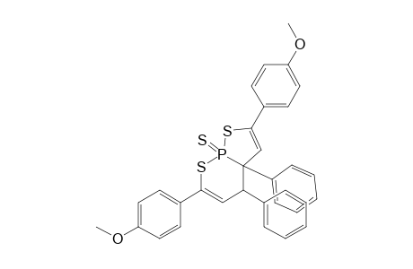 [1,2]Thiaphospholo[2,3-b][1,2]thiaphosphorin, 3a,4-dihydro-2,6-bis(4-methoxyphenyl)-3a,4-diphenyl-, 8-sulfide