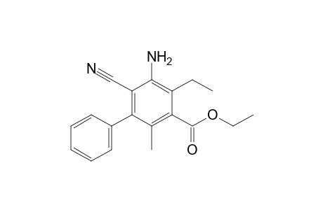 Ethyl 5-amino-6-cyano-4-ethyl-2-methylbiphenyl-3-carboxylate