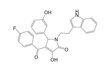 2H-pyrrol-2-one, 4-(4-fluorobenzoyl)-1,5-dihydro-3-hydroxy-5-(3-hydroxyphenyl)-1-[2-(1H-indol-3-yl)ethyl]-