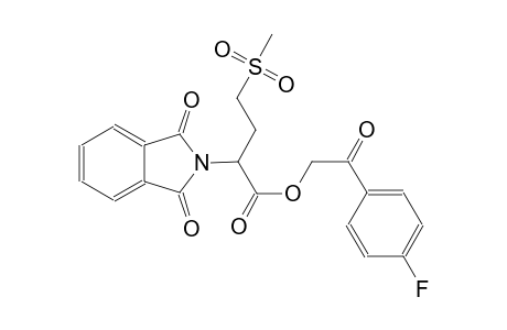 2-(4-fluorophenyl)-2-oxoethyl 2-(1,3-dioxo-1,3-dihydro-2H-isoindol-2-yl)-4-(methylsulfonyl)butanoate
