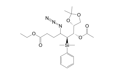 (5R,6S)-ETHYL-6-ACETOXY-4-AZIDO-5-[DIMETHYL-(PHENYL)-SILYL]-6-[(R)-2,2-DIMETHYL-1,3-DIOXOLAN-4-YL]-HEXANOATE;(SYN)-MAJOR-DIASTEREOMER