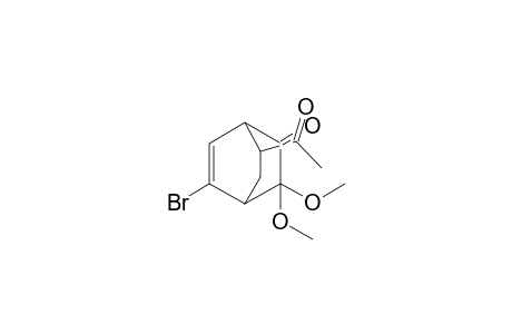 7-Acetyl-5-bromo-3,3-dimethoxybicyclo[2.2.2]oct-5-ene-2-one