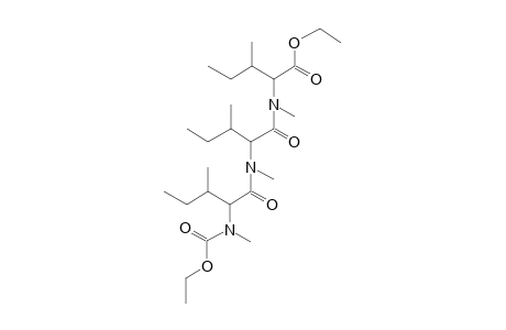 ile-ile-ile, N,N',N''-Trimethyl-N-ethoxycarbonyl-, ethyl ester (isomer 1)