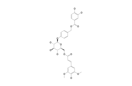 AMBUROSIDE-H;4-O-BETA-D-(6''-O-SINAPOYL-GLUCOPYRANOSYL)-BENZYL-PROTOCATECHUATE