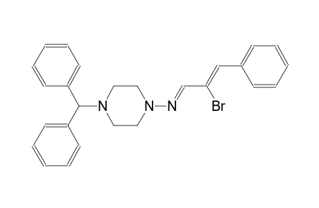 4-benzhydryl-N-[(E,2Z)-2-bromo-3-phenyl-2-propenylidene]-1-piperazinamine