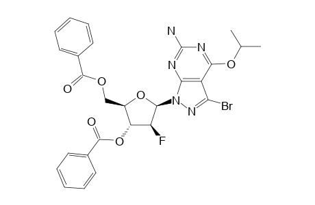 3-BROMO-1-(2-DEOXY-2-FLUORO-3,5-DI-O-BENZOYL-BETA-D-ARABINOFURANOSYL)-4-ISOPROPOXY-1H-PYRAZOLO-[3.4-D]-PYRIMIDIN-6-AMINE