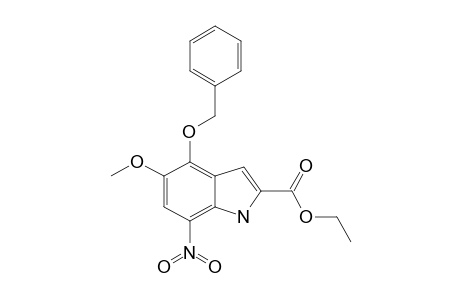 ETHYL-4-(BENZYLOXY)-5-METHOXY-7-NITRO-1H-INDOLE-2-CARBOXYLATE