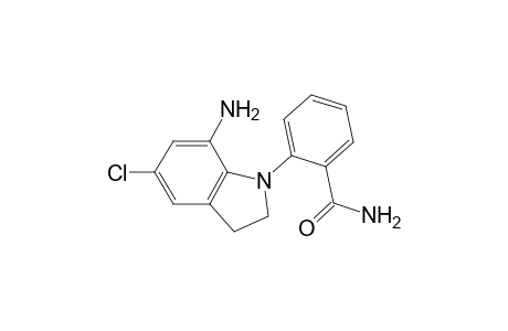 2-(7-amino-5-chloro-2,3-dihydroindol-1-yl)benzamide