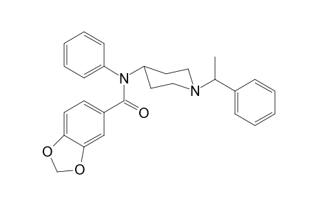 N-Phenyl-N-[1-(1-phenylethyl)piperidin-4-yl]-1,3-benzodioxole-5-carboxamide