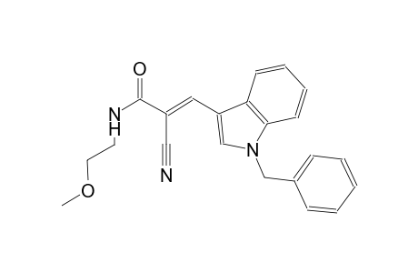 (2E)-3-(1-benzyl-1H-indol-3-yl)-2-cyano-N-(2-methoxyethyl)-2-propenamide