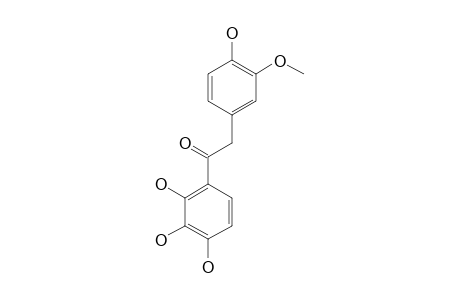 1-(2,3,4-TRIHYDROXYPHENYL)-2-(4'-HYDROXY-3'-METHOXYPHENYL)-ETHANONE