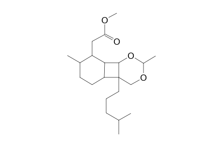 Methyl ester of Octahydro-2,7-dimethyl-4a-(4-methylpentyl)-4H-benzo[3,4]cyclobuta[1,2-d]-1,3-dioxin-8-acetic acid