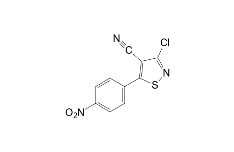 3-chloro-5-(p-nitrophenyl)-4-isothiazolecarbonitrile